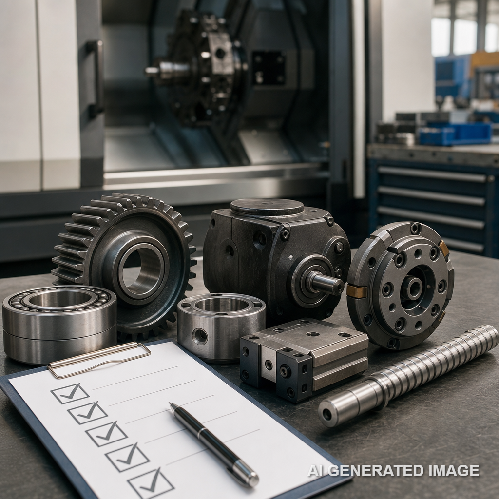 Five checks before ordering machine tool spares